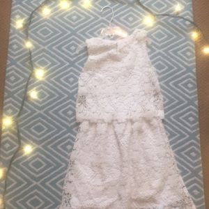 Lace flower girl dress